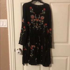 Floral embroidered tunic/dress